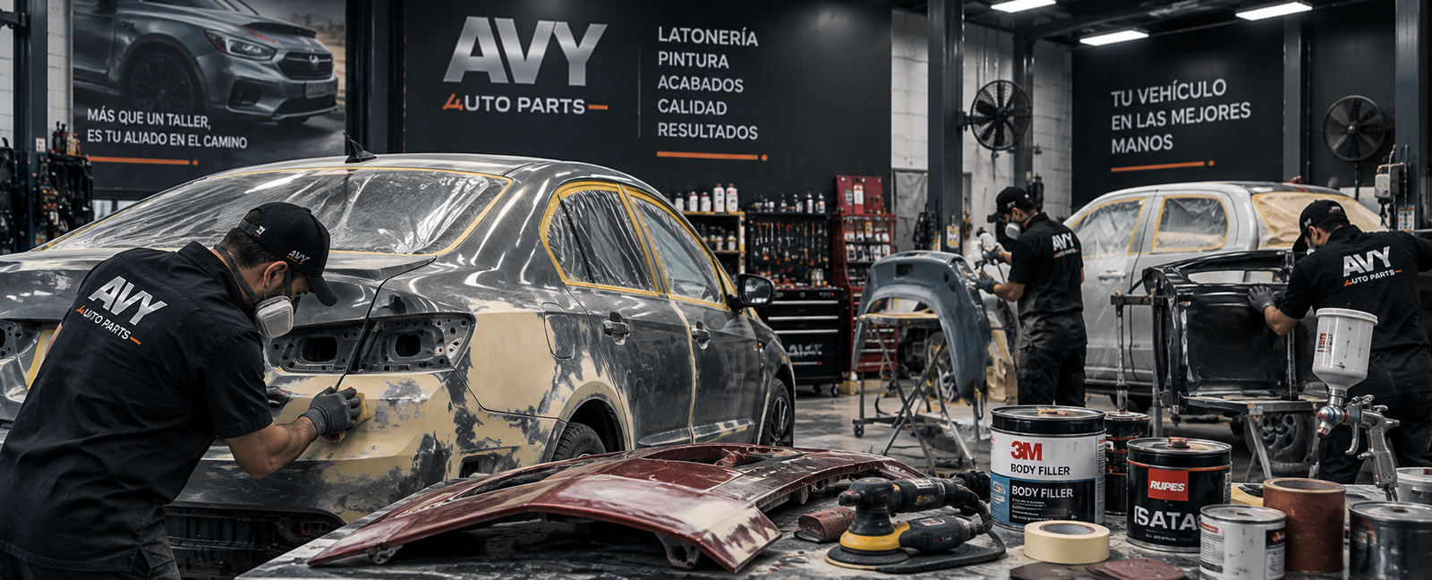 Latoneria, Chapa y Pintura - AVY Auto Parts