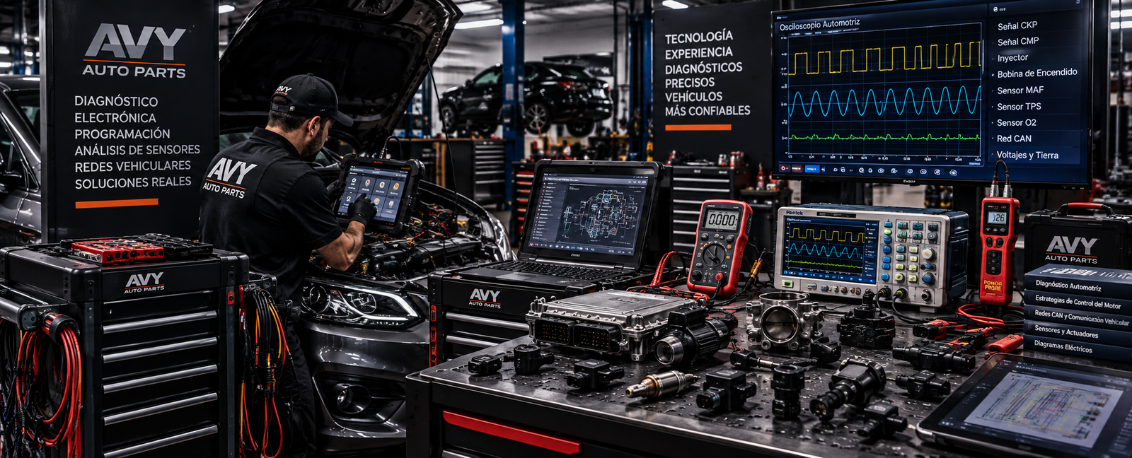 Diagnostico con Escaner y Electronica Automotriz - AVY Auto Parts