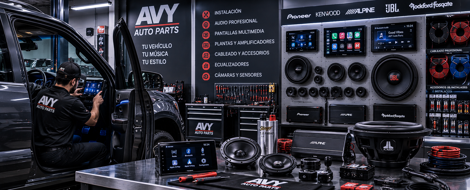 Audio y Sonido Automotriz - AVY Auto Parts