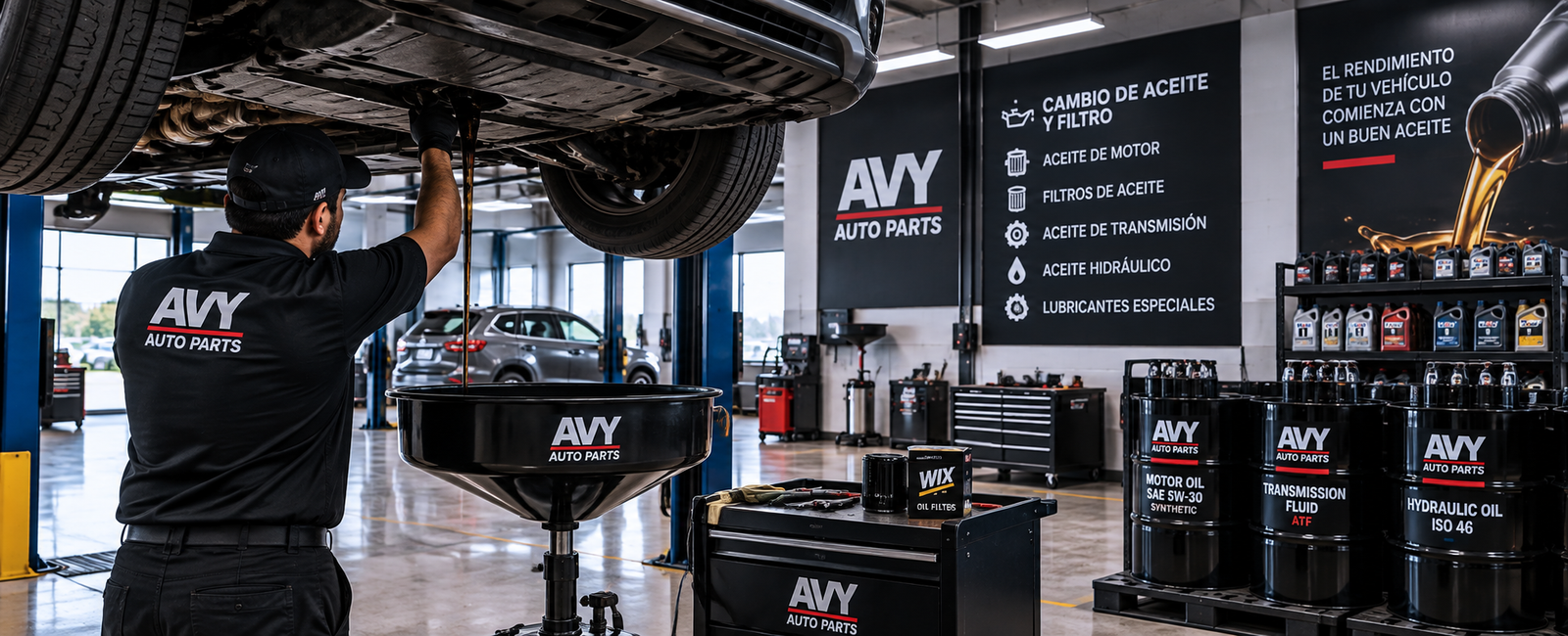 Cambio de Aceite y Filtros - AVY Auto Parts